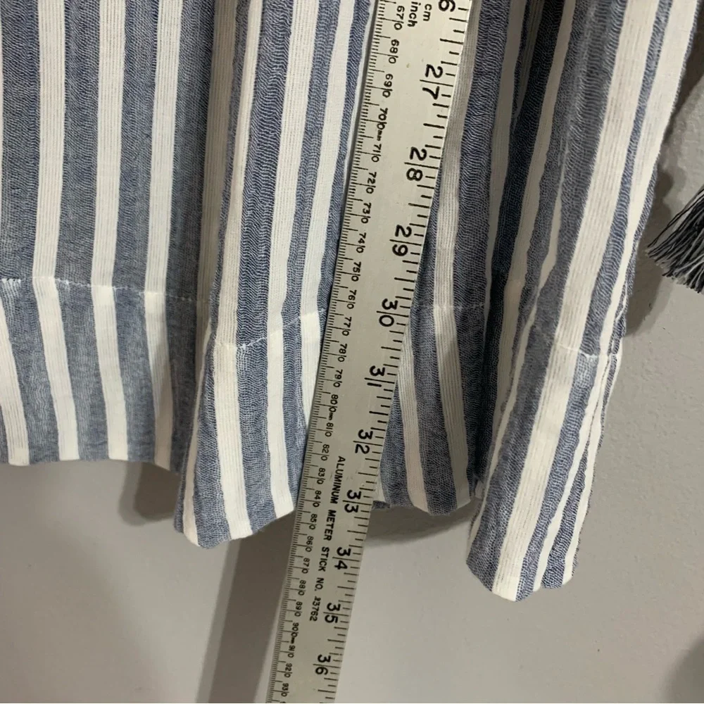 Ulla‎ Johnson Helena blue and white stripe boho dress. Size 4 - Picture 13 of 14